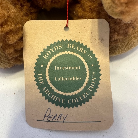 1990 Boyds Bear Archive Collection Perry Medium L/E Stuffed Animal - Picture 6 of 7